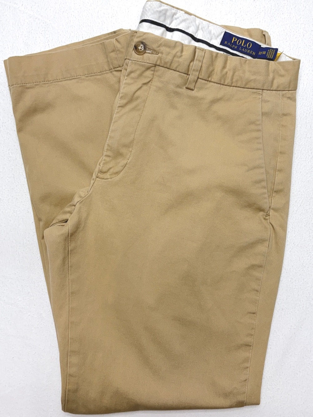 Polo Ralph Lauren Stretch Straight Fit Chino Pants Mens 32x30 Khaki